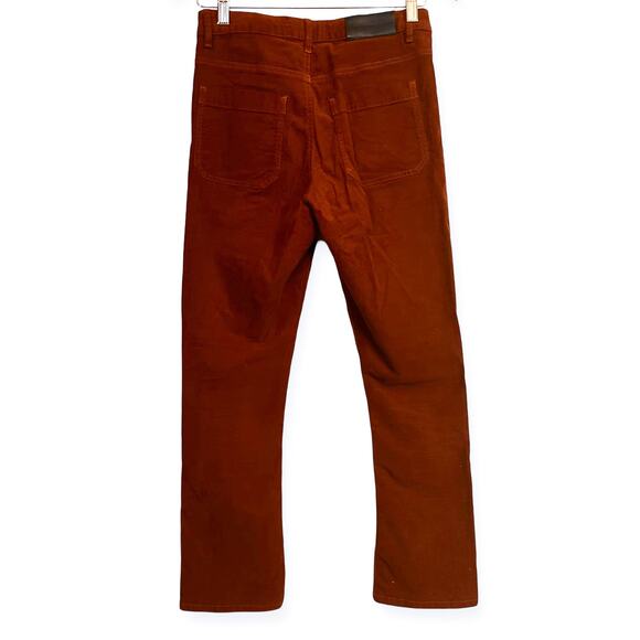 3 FOR $50! 🎁THE KOOPLES Nory Rust Brick Velvet Flare Kick Corduroy Jeans… - Picture 4 of 7